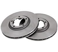 ABS 16000 Front Brake Discs Pair 258mm Vented Fits Mitsubishi L 300 L200