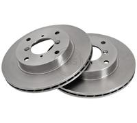 ABS 16012 Front Brake Discs Pair 250mm Vented Fits Suzuki Swift 55311-60B40