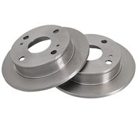 ABS 16013 Rear Brake Discs Pair 231mm Solid Fits Toyota Corolla 42431-12070