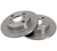 ABS 16015 Front Brake Discs Pair 226mm Solid Fits Toyota Starlet 43512-10060