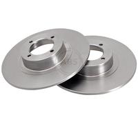 ABS 16043 Front Brake Discs Pair 273mm Solid Fits MG Mgb Gt BTB387