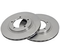 ABS 16049 Front Brake Discs Pair 277mm Vented Fits Bertone Daihatsu Feroza Rocky