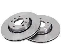 ABS 16052 Front Brake Discs Pair 276mm Vented Fits Citroën Peugeot 605 Xm