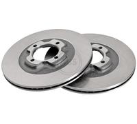 ABS 16056 Front Brake Discs Pair 260mm Vented Fits Mazda 323 B212-33-251