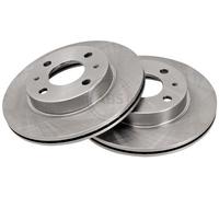 ABS 16062 Front Brake Discs Pair 240mm Vented Fits Nissan 100NX Sunny
