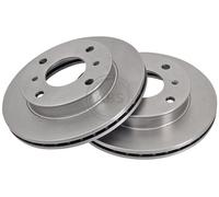 ABS 16064 Front Brake Discs Pair 242mm Vented Fits Nissan Primera 40206-90J01