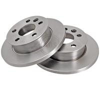 ABS 16082 Front Brake Discs Pair 260mm Solid Fits VW California Transporter