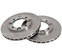 ABS 16091 Front Brake Discs Pair 236mm Vented Fits Mitsubishi Colt Lancer