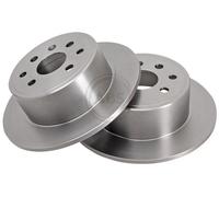 ABS 16092 Rear Brake Discs Pair 270mm Solid Fits Opel Vauxhall Calibra Cavalier