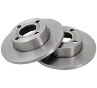 2x Brake disc solid 16100 A.B.S. for AUDI 80 B4 Saloon