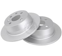 ABS 16114 Rear Brake Discs Pair 260mm Solid Fits Opel Vauxhall Astra F Classic