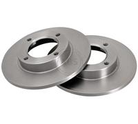 ABS 16126 Front Brake Discs Pair 212mm Solid Fits Bedford Daihatsu 1000 Hijet