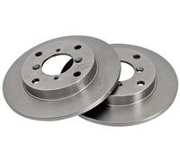 ABS 16134 Rear Brake Discs Pair 240mm Solid Fits Suzuki Swift 55611-64B00