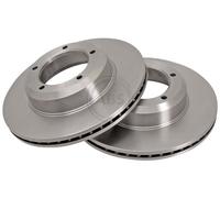 ABS 16135 Front Brake Discs Pair 298mm Vented Fits Land Rover Defender Discovery
