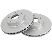 ABS 16138 Front Brake Discs Pair 260mm Vented Fits Subaru Impreza Legacy