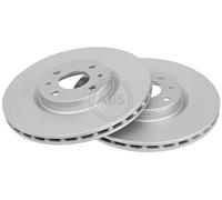 ABS 16153 Front Brake Discs Pair 284mm Vented Fits Alfa Romeo Fiat Lancia 145