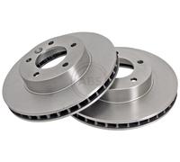 ABS 16154 Front Brake Discs Pair 291mm Vented Fits Daimler Jaguar Xj 40 81