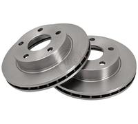 ABS 16163 Front Brake Discs Pair 240mm Vented Fits Ford P 100 1610869