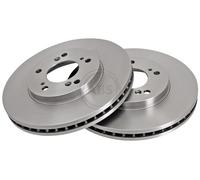 ABS 16182 Front Rear Brake Discs Pair 282mm Vented Fits Acura Honda Legend Mdx