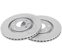 2x Brake disc Vented 16186 A.B.S. for CITROËN PEUGEOT