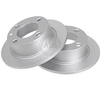 ABS 16187 Rear Brake Discs Pair 224mm Solid Fits Citroën Xantia 95667811