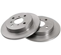 ABS 16199 Rear Brake Discs Pair 236mm Solid Fits Daihatsu Applause 42431-87102