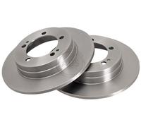 ABS 16207 Rear Brake Discs Pair 264mm Solid Fits Mitsubishi Eclipse MB587433