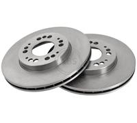 ABS 16208 Front Brake Discs Pair 276mm Vented Fits Dodge Mitsubishi 3000 Gt