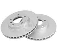 ABS 16253 Front Brake Discs Pair 296mm Vented Fits Bmw 5 Series 34111158550