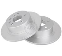 ABS 16264 Rear Brake Discs Pair 286mm Solid Fits Opel Vauxhall Omega 569208