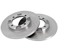 ABS 16269 Front Brake Discs Pair 234mm Solid Fits Mitsubishi Proton Aeroback