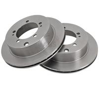 ABS 16273 Rear Brake Discs Pair 266mm Vented Fits Dodge Mitsubishi Sigma Stealth