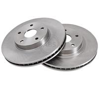 ABS 16275 Front Brake Discs Pair 301mm Vented Fits Subaru Svx 26310-PA030
