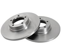 ABS 16283 Front Brake Discs Pair 276mm Solid Fits Daf Ldv 200 400 400-Serie