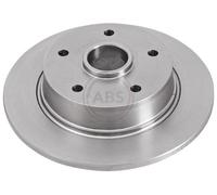 ABS 16296 Rear Brake Discs Pair 258mm Solid Fits Mazda 626 G311-26-251