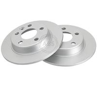 ABS 16298 Rear Brake Discs Pair 268mm Solid Fits Ford Seat VW Alhambra Galaxy