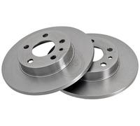 ABS 16313 Rear Brake Discs Pair 240mm Solid Fits Alfa Romeo Gtv Spider 60571437
