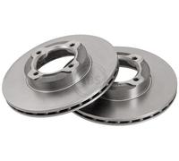 ABS 16321 Front Brake Discs Pair 211mm Vented Fits Daihatsu Perodua Cuore Kancil