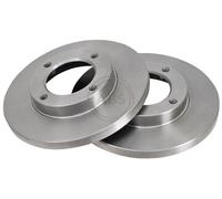ABS 16324 Front Brake Discs Pair 210mm Solid Fits Daihatsu Piaggio Hijet Porter
