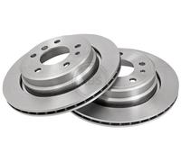 ABS 16336 Rear Brake Discs Pair 300mm Vented Fits Bmw 5 Series 34211159659