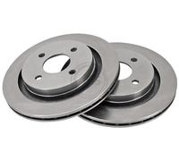 ABS 16374 Rear Brake Discs Pair 273mm Vented Fits Ford Escort Scorpio 5030657