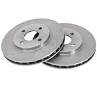 Pair of Front Brake Discs for Chrysler Le Baron A.B.S. 16412