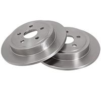 ABS 16414 Rear Brake Discs Pair 270mm Solid Fits Chrysler Plymouth Le Baron New