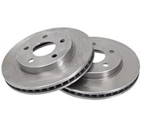 ABS 16436 Front Rear Brake Discs Pair 258mm Vented Fits Lincoln Mercury Town Car