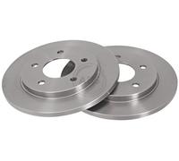 ABS 16459 Rear Brake Discs Pair 257mm Solid Fits Buick Chevrolet Oldsmobile Prix