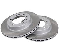ABS 16468 Rear Brake Discs Pair 266mm Vented Fits Mitsubishi Starion MB534649