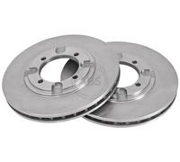 ABS 16470 Front Brake Discs Pair 256mm Vented Fits Mitsubishi Lancer MB618628