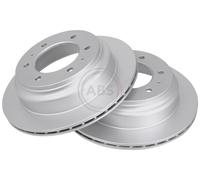 ABS 16506 Rear Brake Discs Pair 313mm Vented Fits Great Wall Isuzu Opel Vauxhall