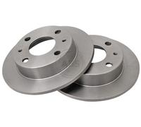 ABS 16529 Front Brake Discs Pair 211mm Solid Fits Subaru Vivio 26311-KC000