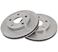 ABS 16548 Front Brake Discs Pair 258mm Vented Fits Toyota Mr2 43512-17070